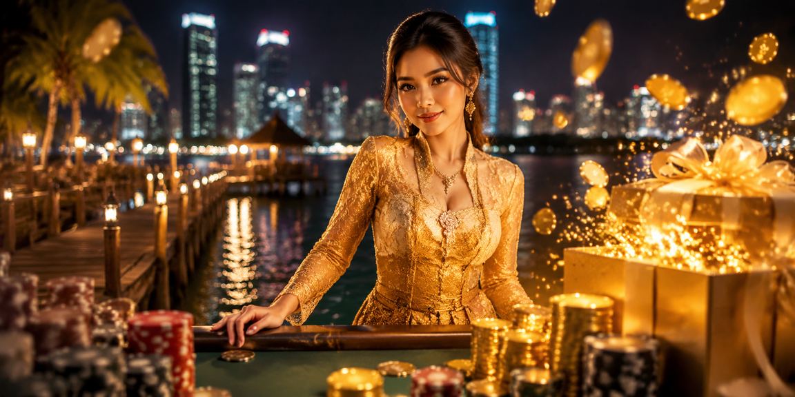 Pemain berbaju kebaya Johor menikmati sesi pertaruhan kasino dengan penuh gaya